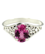 SR305, Pure Pink Topaz, 925 Sterling Silver Ring - £47.27 GBP
