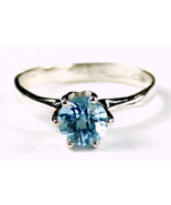 SR311, Swiss Blue Topaz, 925 Sterling Silver Ring - £45.88 GBP