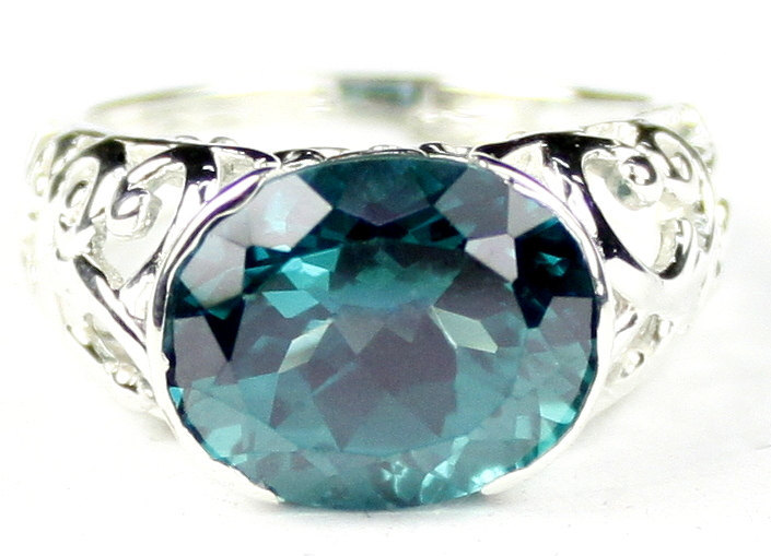 SR360, Paraiba Topaz, East-West 925 Sterling Silver Ring