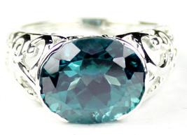 SR360, Paraiba Topaz, East-West 925 Sterling Silver Ring - £124.51 GBP