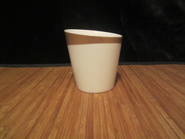 2012 Starbucks Coffee Mug Tea Cup Gold Rim Slant Top New Bone China  - £11.72 GBP