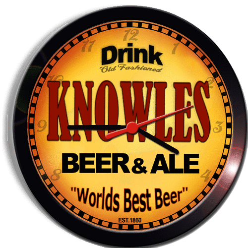 KNOWLES BEER and ALE BREWERY CERVEZA WALL CLOCK - $29.99