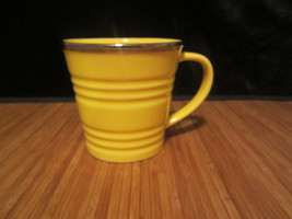 2007 Starbucks Coffee Mug Tea Cup Yellow Silver Trim Sand Pail Bucket 14 oz. - £11.79 GBP