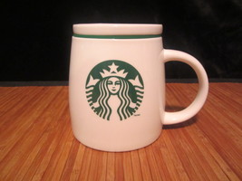 2011 Starbucks Coffee Tea Cup White w/ Green Mermaid logo travel To Go m... - €13,11 EUR