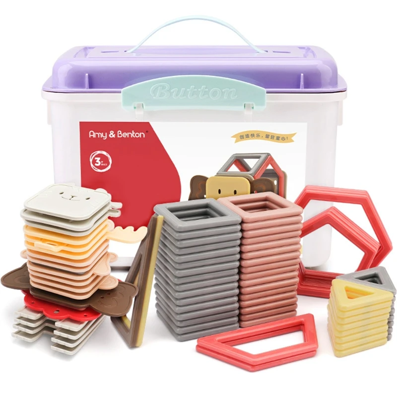 Education Toy Blocks with Magnets for early Learning Space Creation Party Gift - £15.99 GBP+