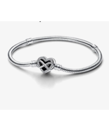 New Women’s Silver Color Heart Snake Chain Fashion Bracelet - $352.63 MXN