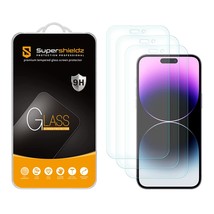 (3 Pack) Supershieldz Designed for iPhone 14 Pro Max (6.7 inch) Tempered Glass - £12.39 GBP