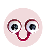 Peepers Puppets Toy: Maroon and White Finger Puppet Eyes - $3.99 CAD