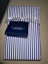 Ralph Lauren Organic Shirting Stripe 2pc King Pillowcases Set NVY/WHITE Nip $215 - £77.64 GBP