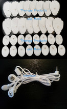 ELECTRODE LEAD CABLE (2.5mm) + PADS (16 LG + 16 SM OVAL) FOR ALL IQ MASS... - $33.61