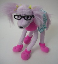 Barbie Poodle Pink Dog Eyeglasses Skirt Plush Stuffed Animal Mattel 2002 - £19.43 GBP