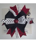 Lady Bug Hair Bow - 2-1/4&quot; - £4.71 GBP