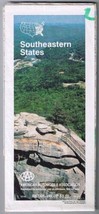 Southeastern States Road Map 1991 Cover Chimney Rock North Carolina - $5.78