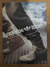 Adidas 1987 Vintage Print Ad Titan Running Shoes Sweat Pants Exercise - $8.90