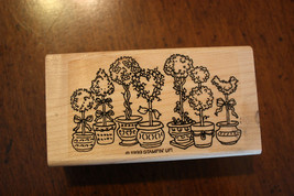 1999 Stampin&#39; Up Topiary Mounted Rubber Stamp - Hardly Used - $6.99