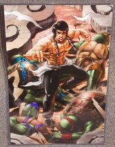 Bruce Lee vs TMNT Glossy Print 11 x 17 In Hard Plastic Sleeve - £19.97 GBP