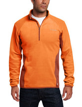 NWT Columbia Men&#39;s Heat 360 II Half Zip Omni Heat™ Fleece  Size Small Orange - £50.96 GBP