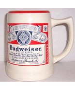 Budweiser King Of Beers Extra Large Ceramic Collectible Beer Mug/Stein - $64.89