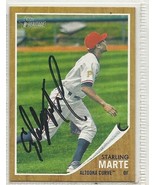 Starling Marte Signed autographed card 2011 Topps Heritage Minor Leagues - £11.29 GBP