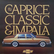1982 Chevrolet Caprice Classic Impala Brochure Catalog Chevy 82 - £6.29 GBP