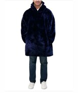 The Wayy Big Hoodie Navy Blue Unisex Adult Men Women Pockets Long Sleeves - $70.20 CAD