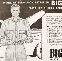 1947 Big Yank Work Clothes Advertisement Vintage Shirts Pants Clothing E8K - €8,64 EUR