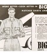 1947 Big Yank Work Clothes Advertisement Vintage Shirts Pants Clothing E8K - €8,52 EUR
