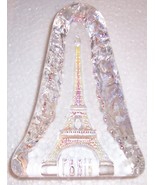 CRYSTAL IRIDESCENT GLASS EIFFEL TOWER &quot;PARIS&quot; DISPLAY - $84.39