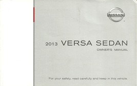 2013 Nissan VERSA SEDAN owner&#39;s owners manual book guide US 13 Latio Almera - $8.00