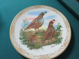 Boehm Signed California Quail Bird Game Collector PLATE10 1/2 4-M - £42.81 GBP