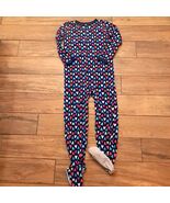 Carter's footed pajamas girls sz 8 footie pjs hearts fleece one-piece na... - $19.00
