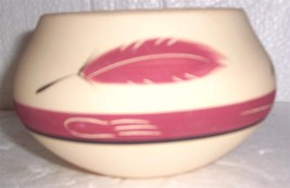 Ceramic Pottery Bowl by Desert Pueblo Pottery Design name Plum Feather - £43.39 GBP