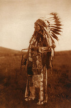 High Hawk 15x22 Edward Curtis Native American Indian Art Photograph - £38.53 GBP