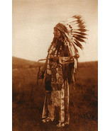 High Hawk 15x22 Edward Curtis Native American Indian Art Photograph - £38.70 GBP