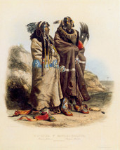 Mandan Indians 15x22 Karl Bodmer Native American Indian Art - £38.44 GBP