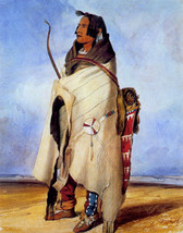 Red Feather 15x22 Karl Bodmer Hand Numbered Edition Native American Indian Art - £39.28 GBP