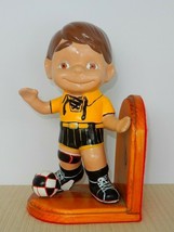 Vintage chalkware soccer player bookend - $20.00