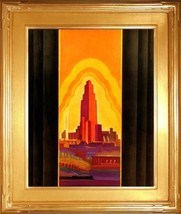 An item in the Art category: Los Angeles California 15x22 Hand Numbered Ltd. Edition Art Deco Print