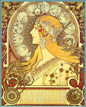 The Astrologer 15x22 Hand Numbered Ltd. Edition Alphonse Mucha - £38.58 GBP