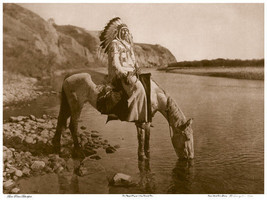 Bow River Blackfoot 22x30 Hand Numbered Ltd. Edition Curtis Indian Art Photo - £95.62 GBP
