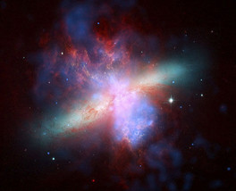 Starburst Galaxy 22x30 Art Print from NASA&#39;s Space Hubble Hand Numbered Edition - £97.43 GBP