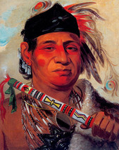 Broken Arm Plains Cree Indian 15x22 George Catlin Native American Indian Art - £39.77 GBP