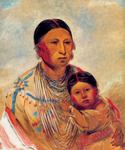 Indian Wife of White Cloud 15x22 George Catlin Native American Indian Art - £39.77 GBP