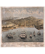 San Francisco 1846 Bird&#39;s Eye View Map 22x30 Hand Numbered Ltd. Edition Art - £94.81 GBP