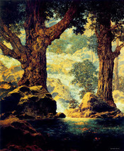 Cascades 30x44 Maxfield Parrish Art Deco Print Hand Numbered Ltd. Edition - £117.95 GBP