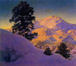 Winter Sunrise 30x44 Maxfield Parrish Art Deco Print Hand Numbered Edition - £117.99 GBP