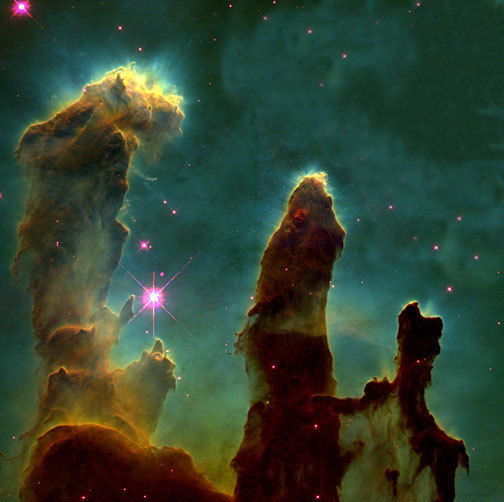 Primary image for Eagle Nebula 22x30 Hand Numbered Ltd.Edition Art Print from NASA Space Telescope