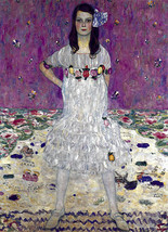 Portrait of a Girl 30x44 Art Deco Print by Gustav Klimt Hand Numbered Lt... - $150.00