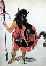 Buffalo Dancer 15x22 by Karl Bodmer Native American Indian Art Print - £39.03 GBP