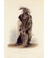 Sioux Indian Warrior Wahk Ta Ge Li 30x44 Karl Bodmer Native American Ind... - £118.52 GBP